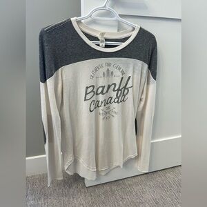 “Banff, Canada” long sleeve, size small, excellent condition